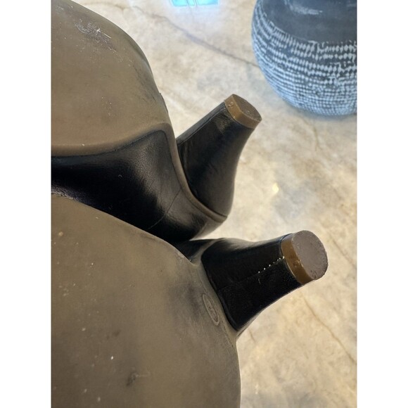 Chocolate Negro Portugal Pumps Black Leather Vintage Strap Maryjane 5.5 Coquette - Picture 14 of 16